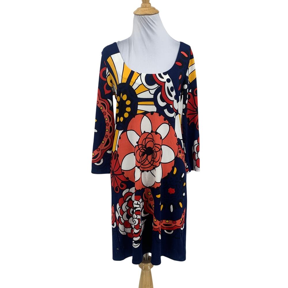Plenty by Tracy Reese Dress Women XS Extra Small Lisette Floral Motif 3/4 Sleeve